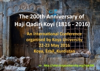 First Int. Conference on Haji Qadri Koyi Convened