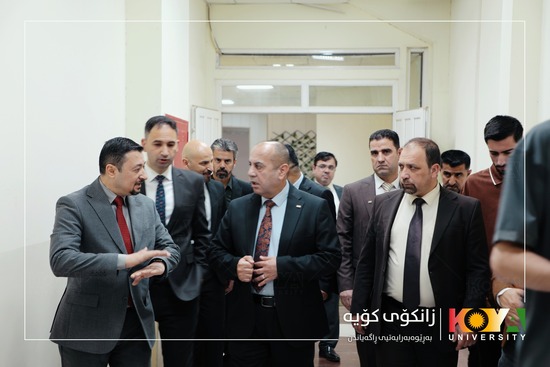Koya University President Inspects Exam Halls, Reaffirms Commitment to "Student Success" Pillar