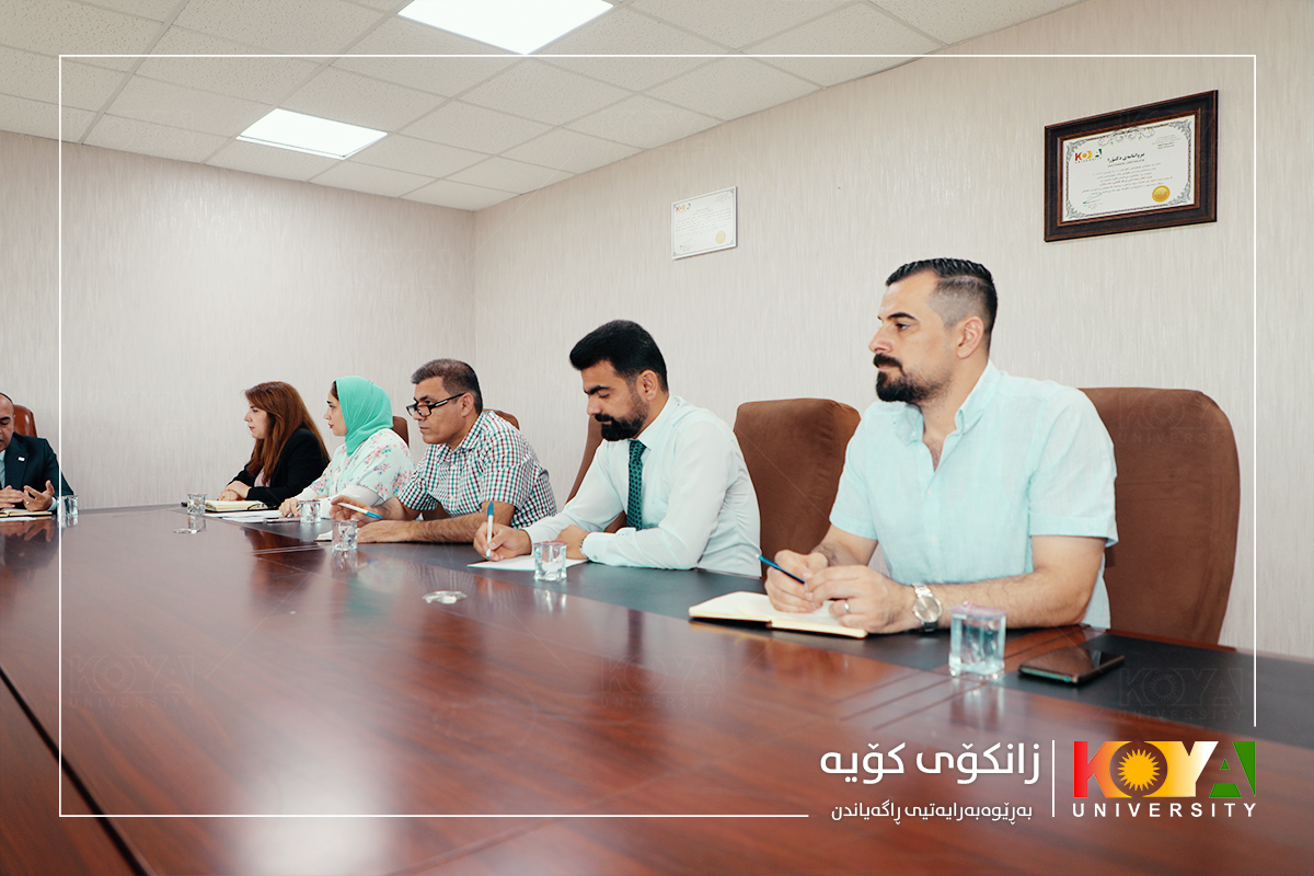 ەرۆکی زانکۆی کۆیە سەرپەرشتی کۆبوونەوەی لیژنەی جێبەجێکردنی کۆڵەگەی (بەنێودەوڵەتیبون  و دەرکەوتنی جیهانی) لە پلانی ستراتیژی کرد