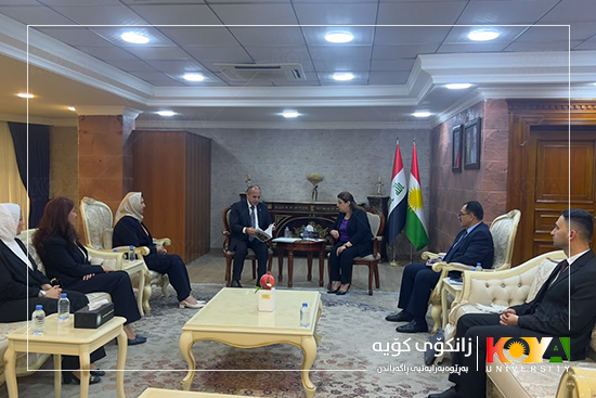 Koya University President Visits the KRG Ministry of Agriculture and Water Resources to Advance the "Green University" Initiative