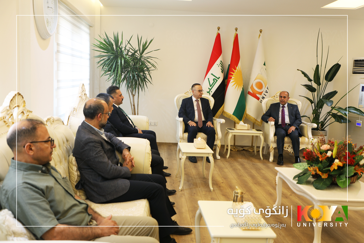 The President of Koya University receives a delegation from the Presidency of the Republic of Iraq
