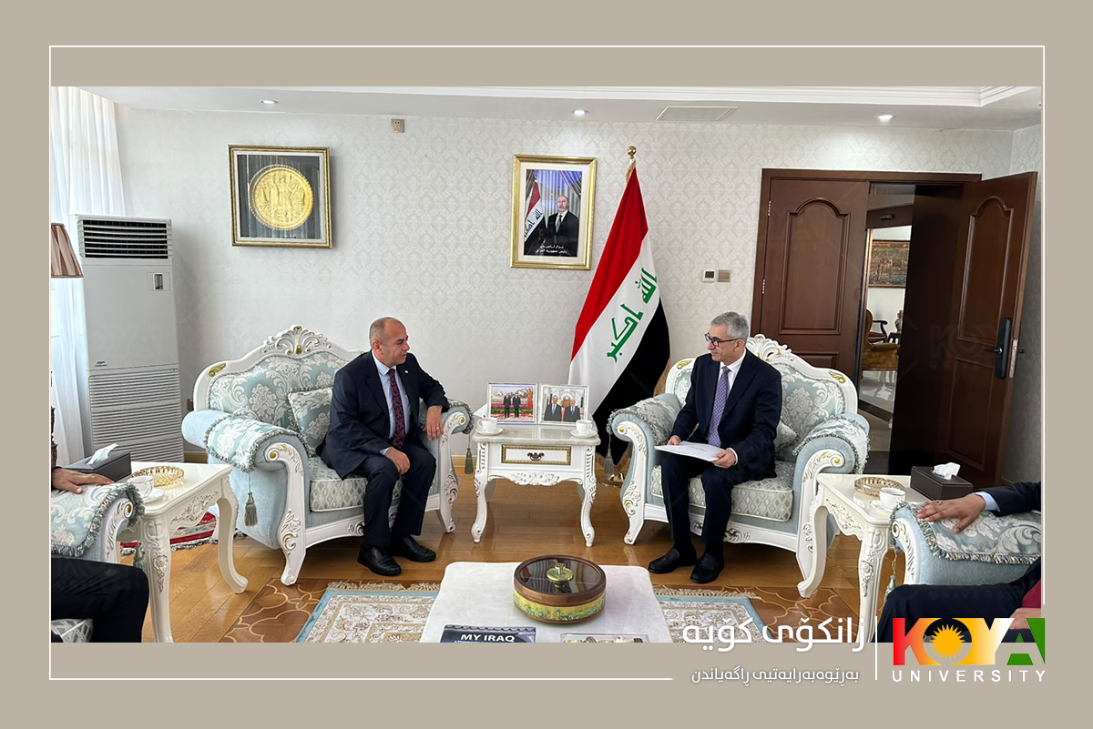 Koya University President Visits Iraqi Embassy in Beijing, Showcases Clean-Energy Transport Projects Under 'Green University' Initiative