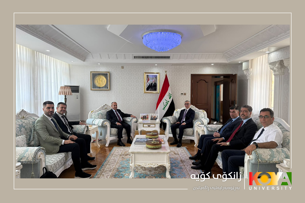Koya University President Visits Iraqi Embassy in Beijing, Showcases Clean-Energy Transport Projects Under 'Green University' Initiative