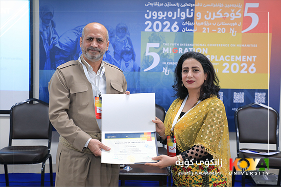 Two Koya University Researchers Present Papers on "Migration" at the 5th International Conference on Humanities