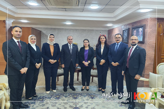 Koya University President Visits the KRG Ministry of Agriculture and Water Resources to Advance the "Green University" Initiative