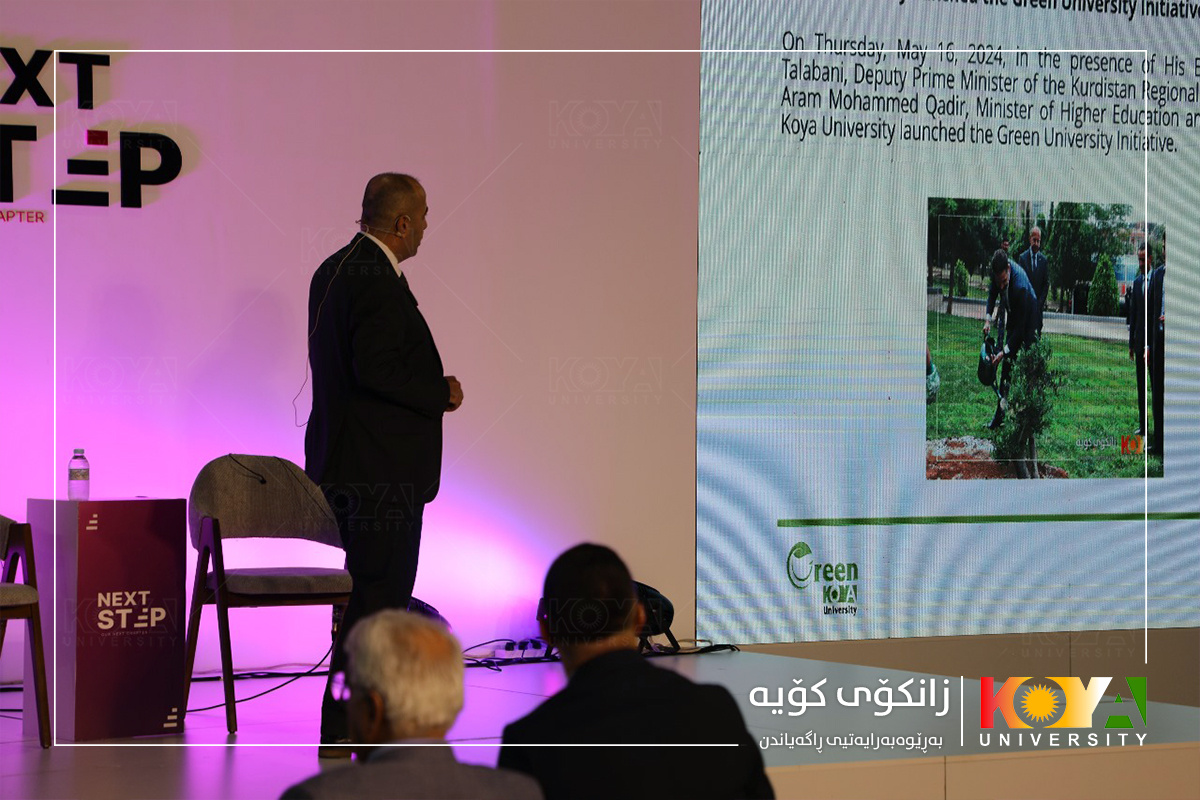 Koya University President Presents on "Green University" at Next Step Fair