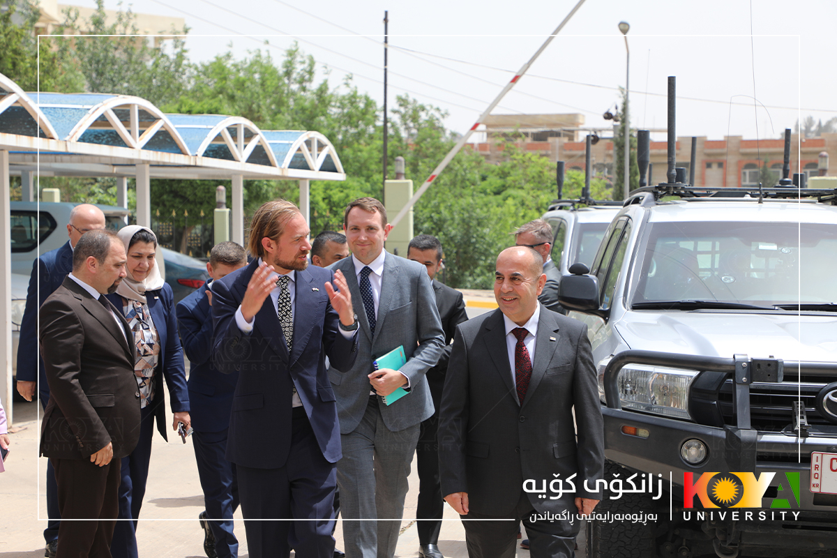  سەرۆکی زانکۆی کۆیە پێشوازی لە کۆنسۆڵی گشتیی بەریتانیا  لە هەرێمی کوردستان کرد