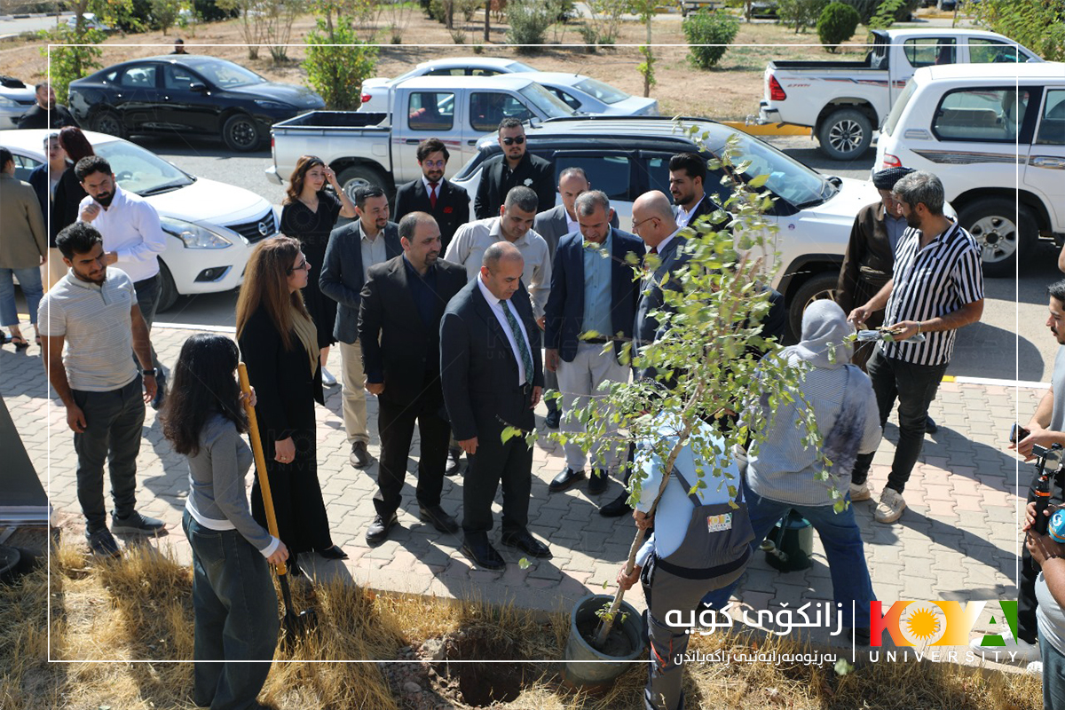 With the Presence of Koya University President, the "Plant a Tree and Grow with Koya University" Initiative Project Launched