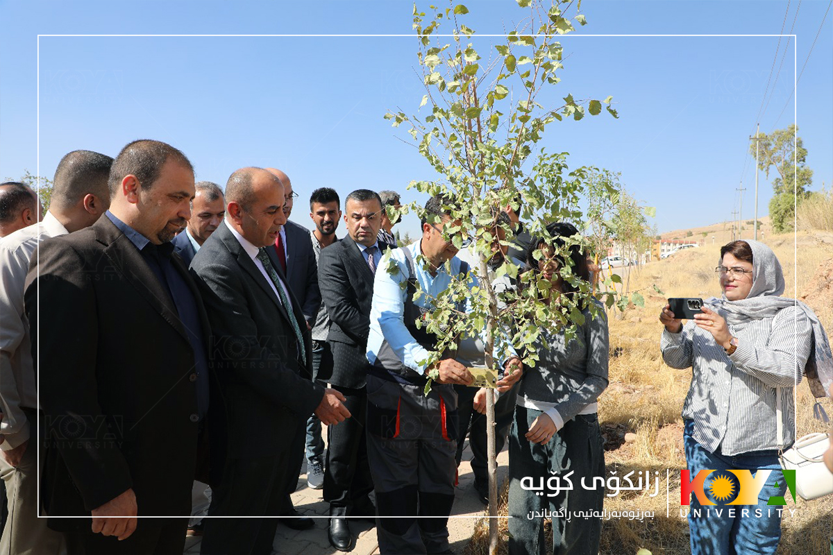 With the Presence of Koya University President, the "Plant a Tree and Grow with Koya University" Initiative Project Launched