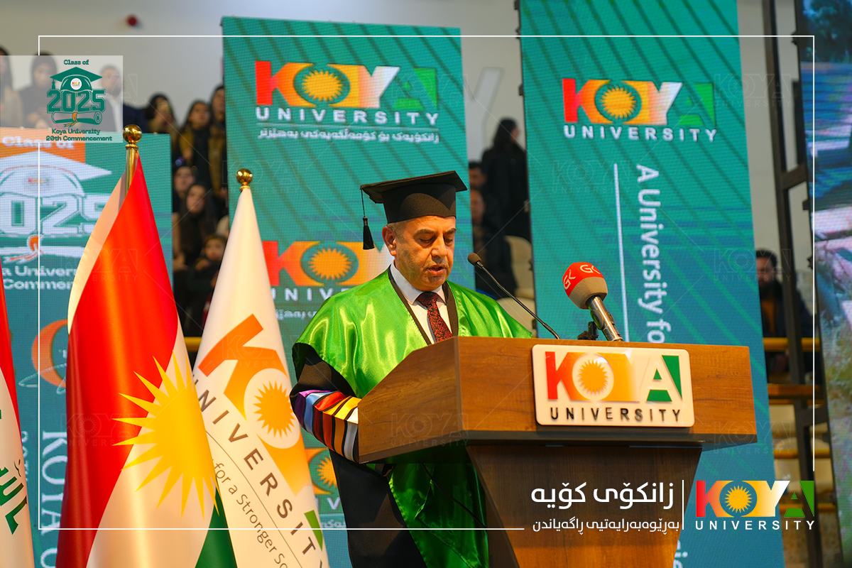 سەرۆکی زانکۆی کۆیە "زانکۆی کۆیە مەبەستییەتی وەک لێی چاوەڕوان دەکرێت ببێتە سەرچاوەیەکی گرینگ بۆ گەشەی کۆمەڵایەتی، ئابووری، زانستی و مەعریفی لە کۆیە و ناوچەکە"