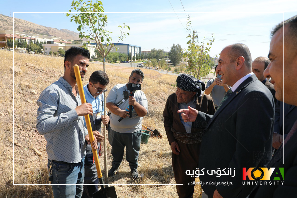 With the Presence of Koya University President, the "Plant a Tree and Grow with Koya University" Initiative Project Launched