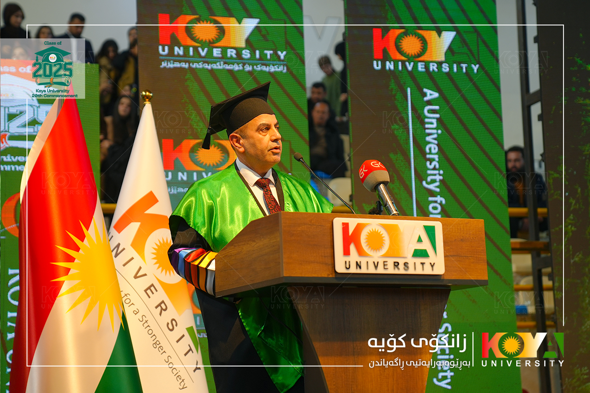 سەرۆکی زانکۆی کۆیە "زانکۆی کۆیە مەبەستییەتی وەک لێی چاوەڕوان دەکرێت ببێتە سەرچاوەیەکی گرینگ بۆ گەشەی کۆمەڵایەتی، ئابووری، زانستی و مەعریفی لە کۆیە و ناوچەکە"