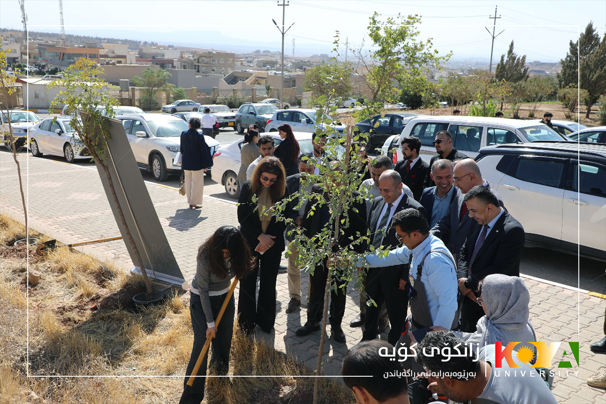 With the Presence of Koya University President, the "Plant a Tree and Grow with Koya University" Initiative Project Launched