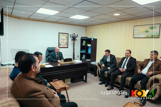President of Koya University Visits Several University Directorates to Oversee Operations