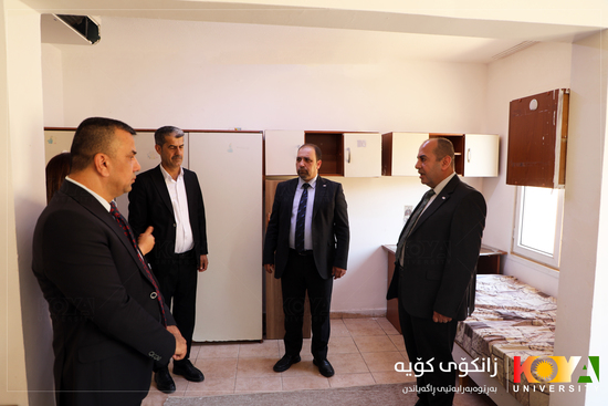 Koya University President Inspects Student Dormitories, Stresses Provision of an Optimal and Comfortable Living Environment