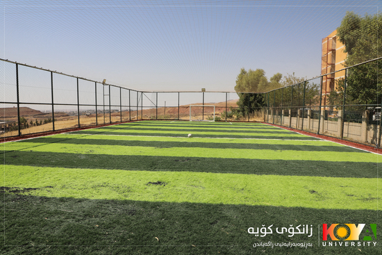 President of Koya University Inaugurates Renovated Futsal Court at Male Student Dormitories