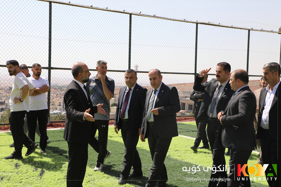 President of Koya University Inaugurates Renovated Futsal Court at Male Student Dormitories