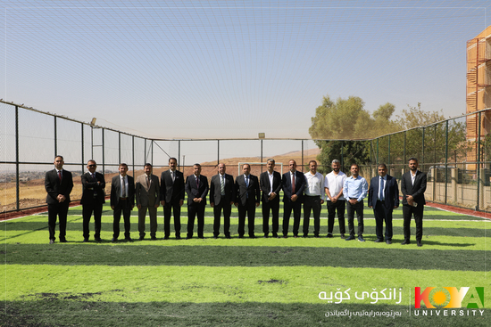 President of Koya University Inaugurates Renovated Futsal Court at Male Student Dormitories