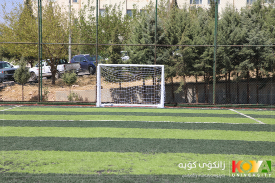 Koya University President Inaugurates Renovated Futsal Court for Academic and Administrative Staff