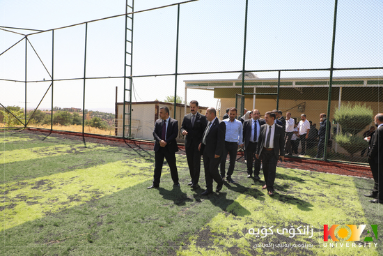 Koya University President Inaugurates Renovated Futsal Court for Academic and Administrative Staff