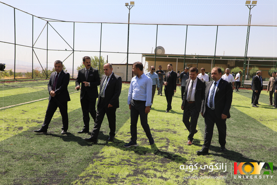 Koya University President Inaugurates Renovated Futsal Court for Academic and Administrative Staff