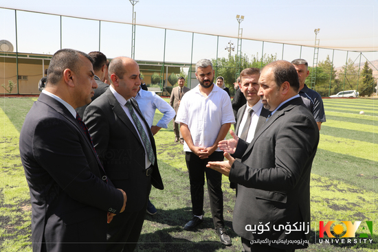 Koya University President Inaugurates Renovated Futsal Court for Academic and Administrative Staff