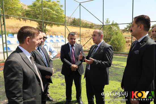 Koya University President Inaugurates Renovated Futsal Court for Academic and Administrative Staff