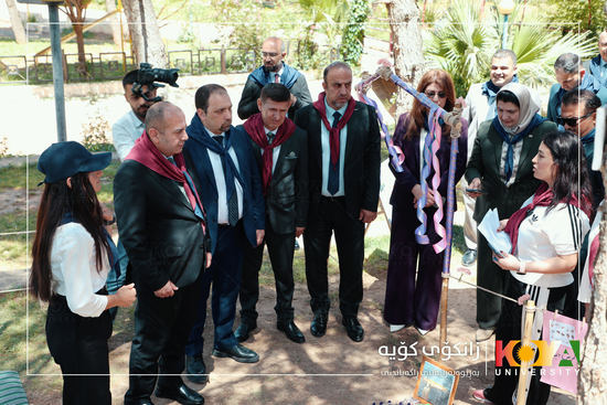 Koya University President Visits Scouting Camp for Faculty of Physical Education Students