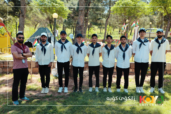 Koya University President Visits Scouting Camp for Faculty of Physical Education Students