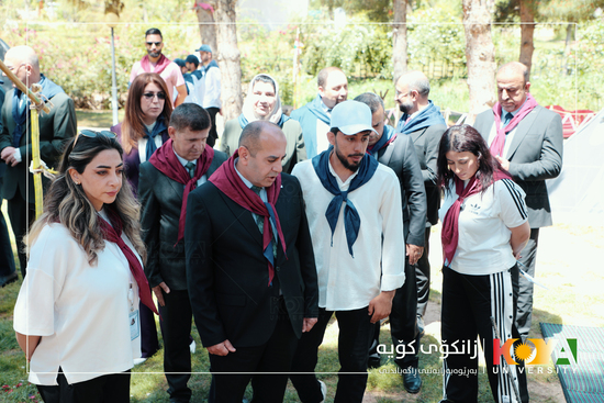Koya University President Visits Scouting Camp for Faculty of Physical Education Students