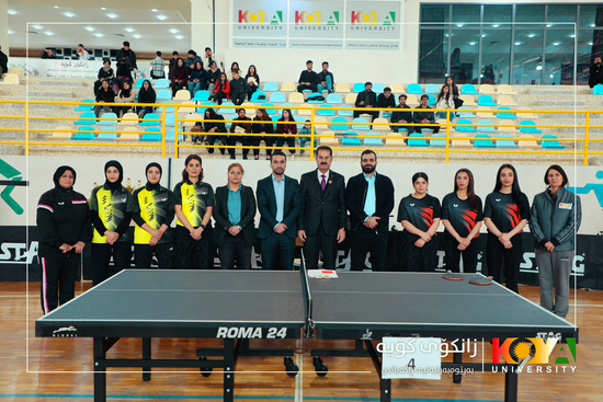 Kurdistan Universities' Table Tennis Championship Concludes at Koya University