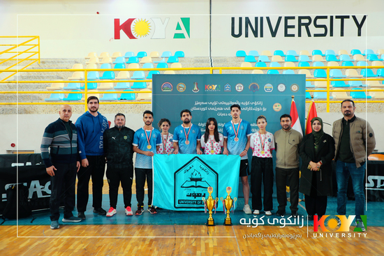 Student Excellence: Koya University Claims 1st and 3rd Places in Kurdistan Universities' Table Tennis Cup