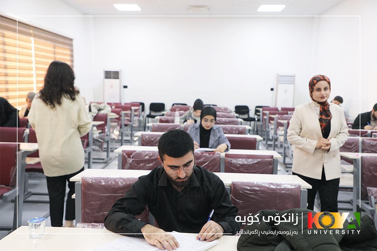 رئيس جامعة كوية يفتتح قاعات الامتحانات في كلية الطب العام