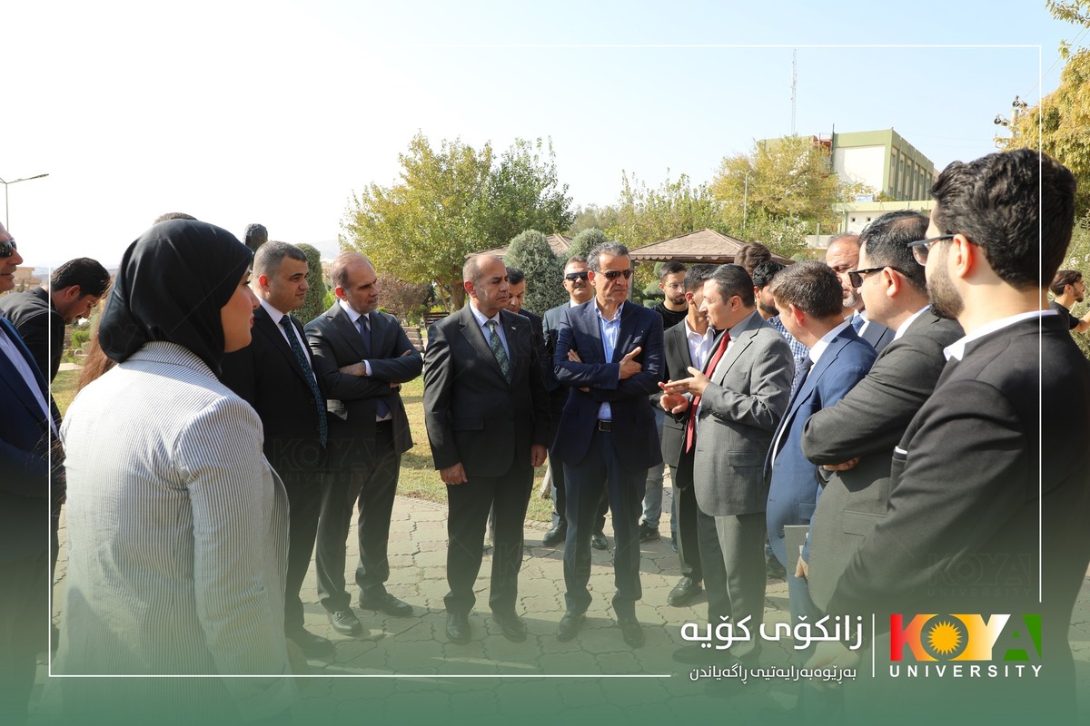 The Minister of Higher Education and Scientific Research, Dr. Aram Mohammed Qadir, Visits Koya University