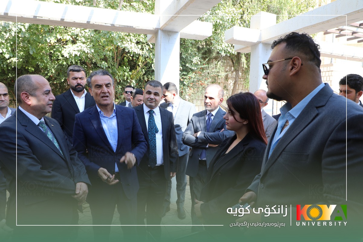 The Minister of Higher Education and Scientific Research, Dr. Aram Mohammed Qadir, Visits Koya University