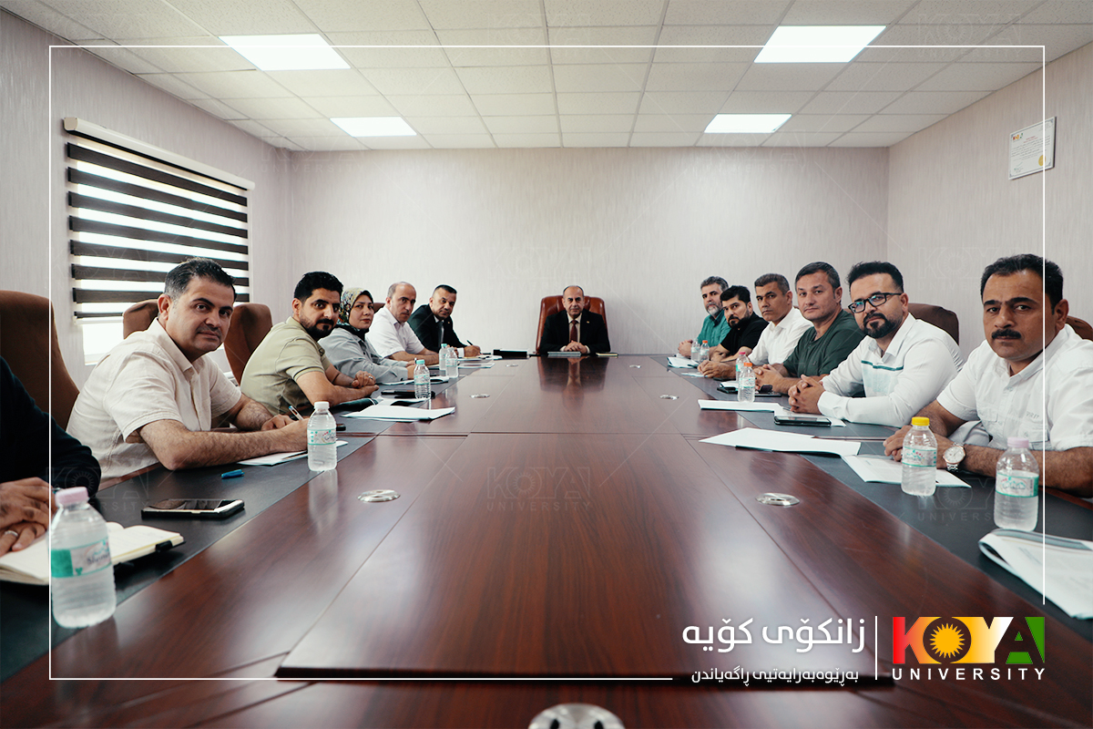 سەرۆکی زانکۆی کۆیە سەرپەرشتی کۆبوونەوەی لیژنەی (پەرەپێدانی سەرچاوە مرۆییەکان) لە کۆڵەگەی پەرەپیدانی سەرچاوەکان لە پلانی ستراتیژی کرد