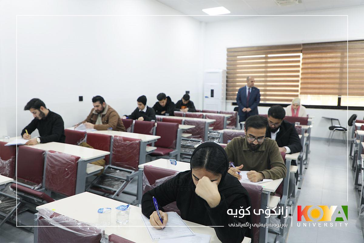 رئيس جامعة كوية يفتتح قاعات الامتحانات في كلية الطب العام