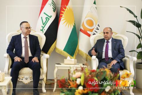 The President of Koya University receives a delegation from the Presidency of the Republic of Iraq
