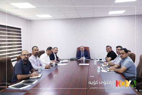 President of Koya University Chairs Meeting of Strategic Plan "Digitalization" Pillar Implementation Committee