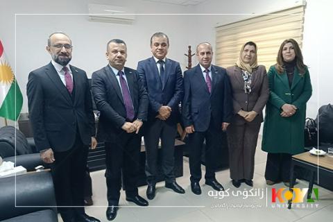 Koya University Delegation, Led by the University President, Visits Sulaymaniyah Companies Directorate