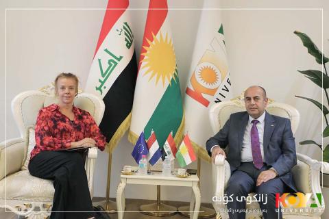 Koya University President Receives Delegation from Dutch Consulate General