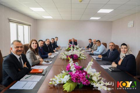 Koya University Council Holds First Meeting for the New Academic Year, Sets September 20 for Student Classes