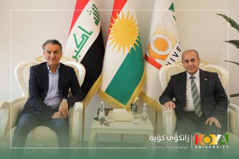 The Minister of Higher Education and Scientific Research, Dr. Aram Mohammed Qadir, Visits Koya University