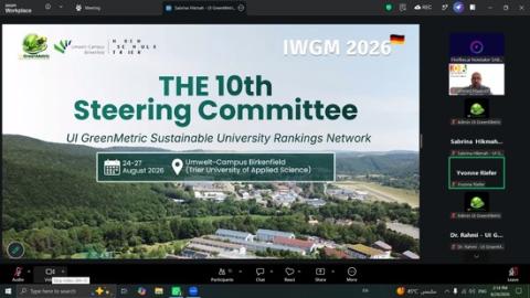 Koya University Participates as Iraq National Coordinator in the 10th International UI GreenMetric Meeting