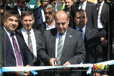 President of Koya University Inaugurates Renovated Futsal Court at Male Student Dormitories